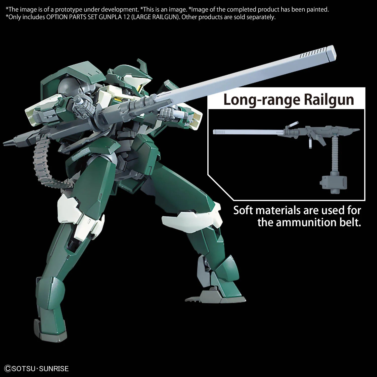 Gundam Iron-Blooded Orphans Option Parts Set 12 Large Railgun