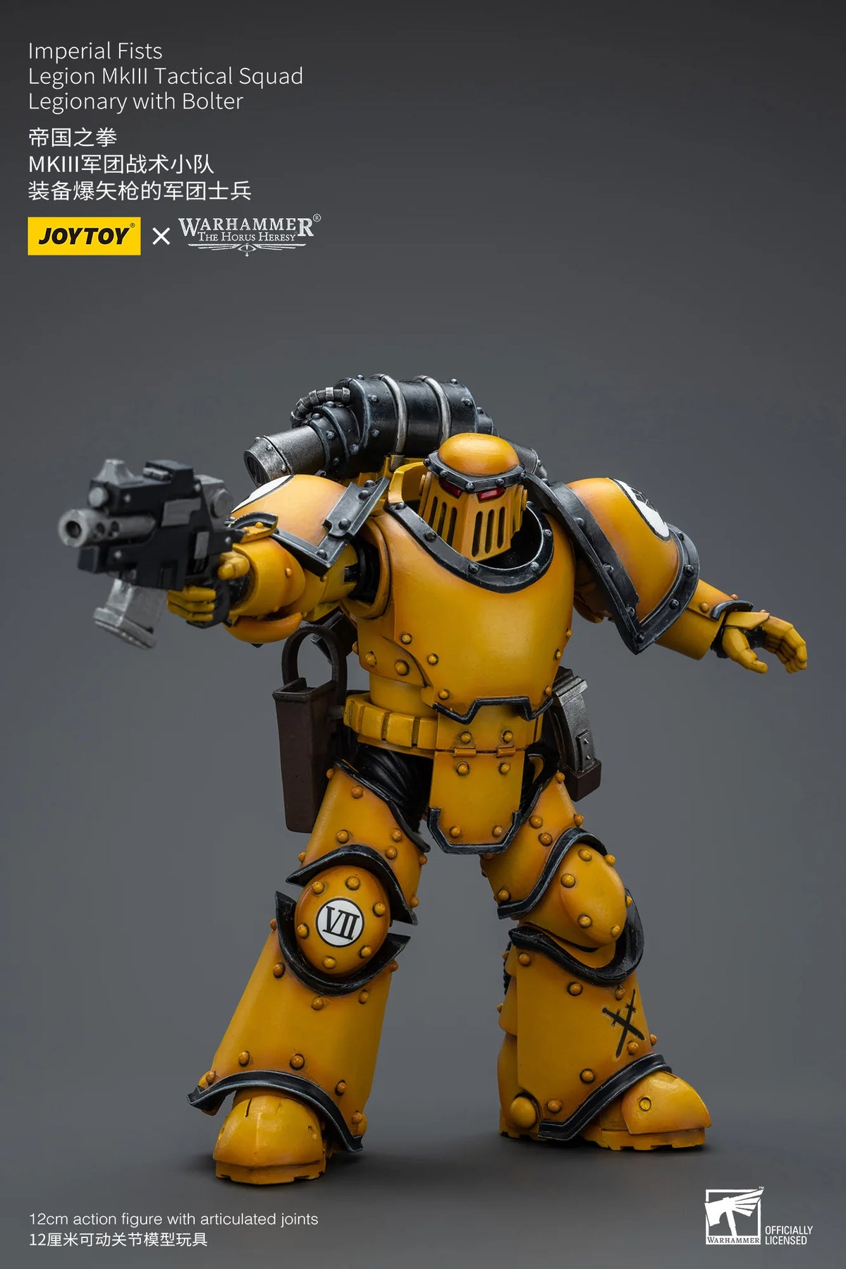 JOYTOY Warhammer 40K Imperial Fists Legion MkIII Tactical Squad Legionary with Bolter Action Figure