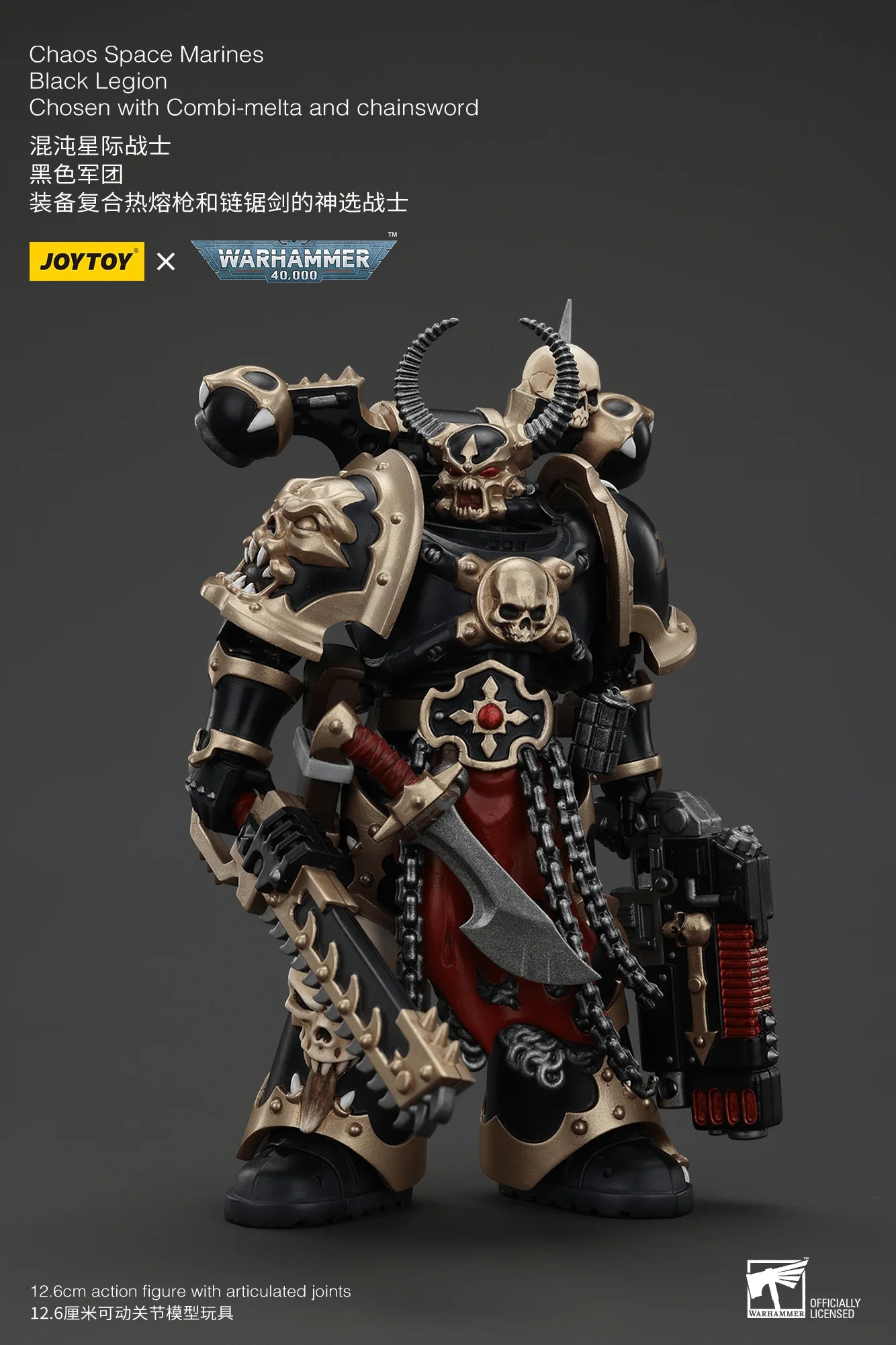 Chaos Space Marines Black Legion Chosen with Combi-melta and chainsword