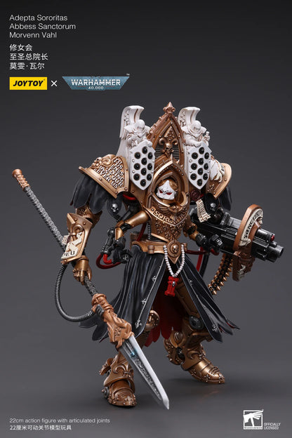 JoyToy Warhammer 40K Adepta Sororitas Abbess Sanctorum Morvenn Vahl 1:18 Action Figure