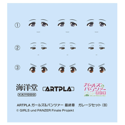 KAIYODO Artpla Girls und Panzer Final Chapter Garage Set Plastic Model Kit