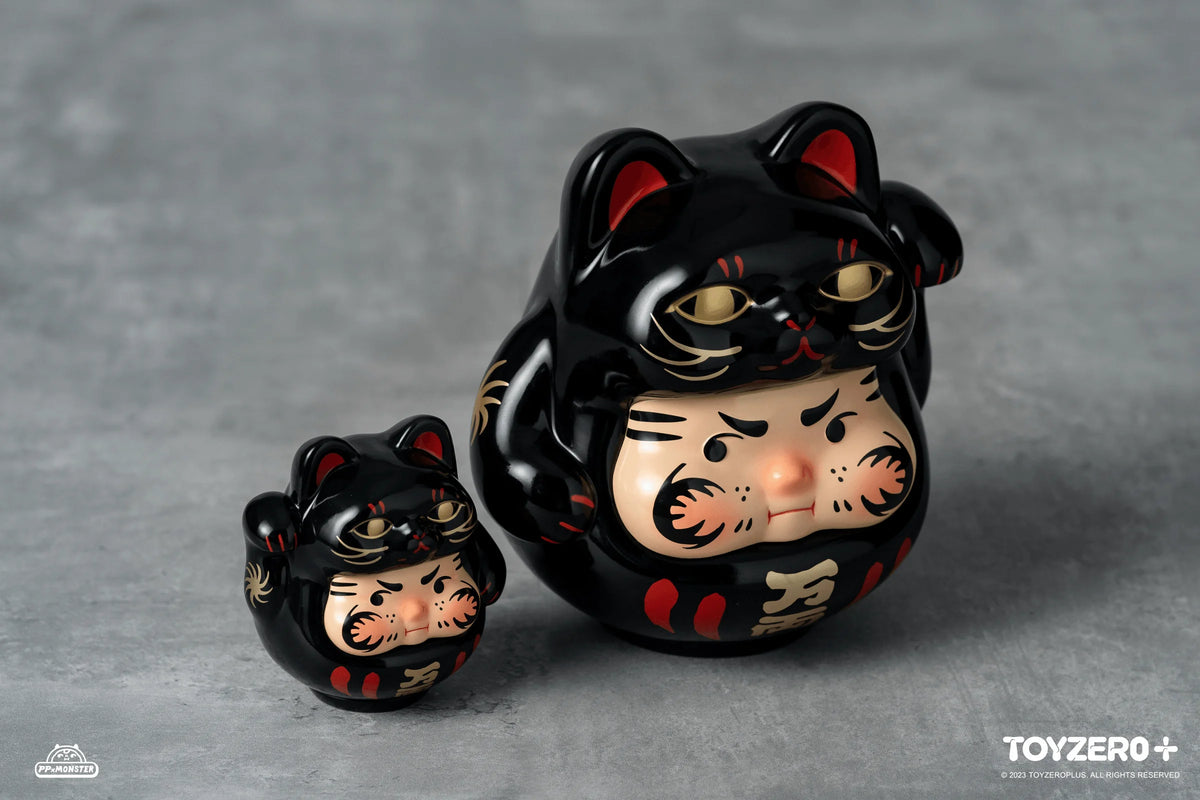 PP Lucky Cat Daruma (Black cat edition)