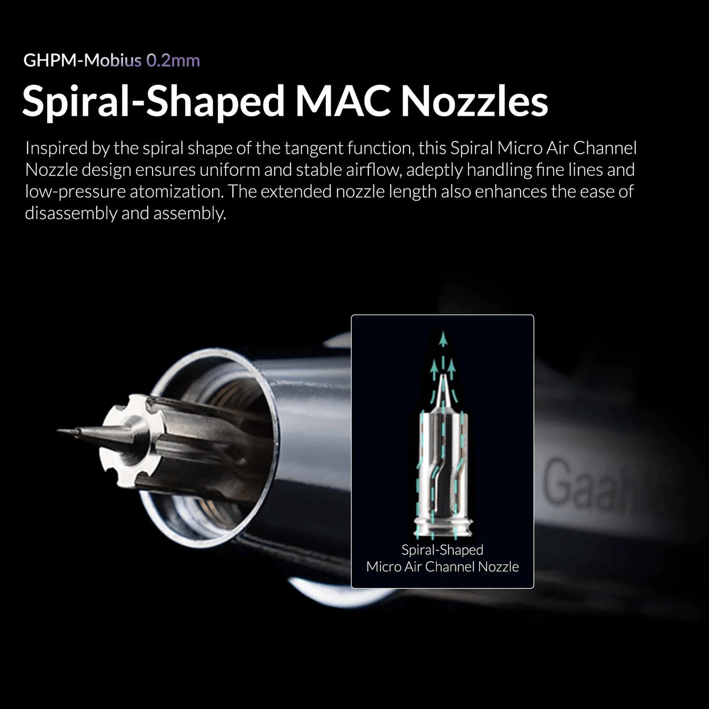 Gaahleri Mobius 0.2mm Airbrush