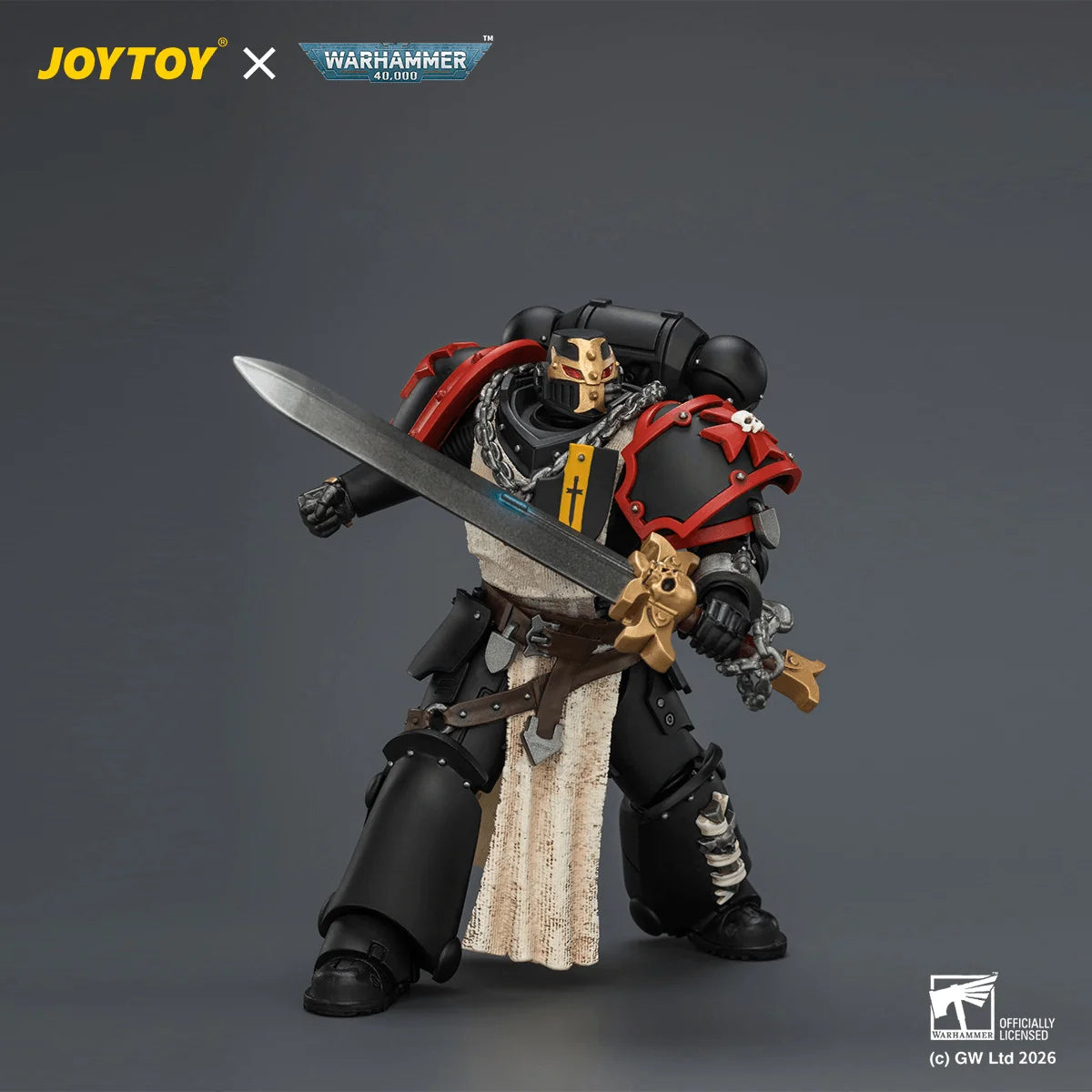 Black Templars Crusader Ancient with Power Sword and Bolt Pistol