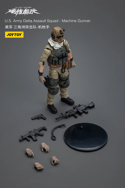 JOYTOY U.S. Army Delta Assault Squad Machine Gunner Action Figure
