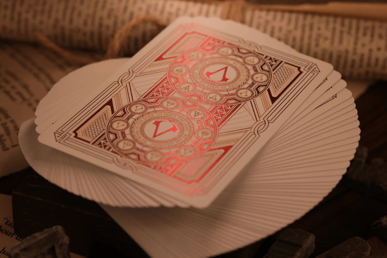 Assassin's Creed Legacy Ver. II Playing Cards - Garnet Hidden Blade Edition