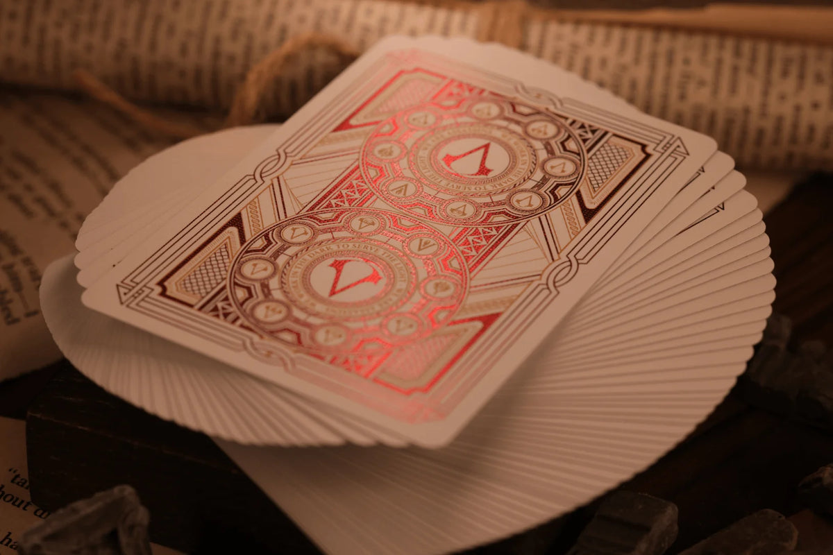 Assassin's Creed Legacy Ver. II Playing Cards - Garnet Hidden Blade Edition