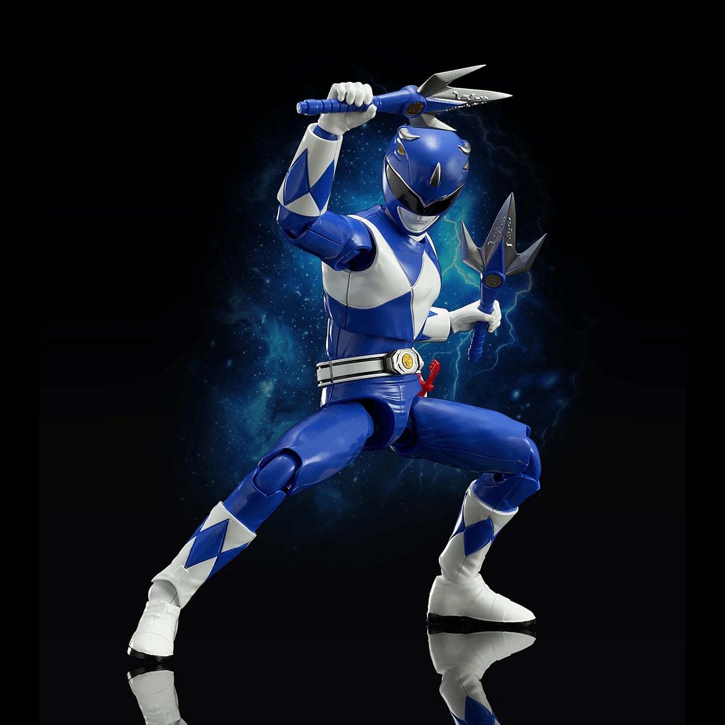 Flame Toys Furai Model Power Rangers Blue Ranger Action Figure