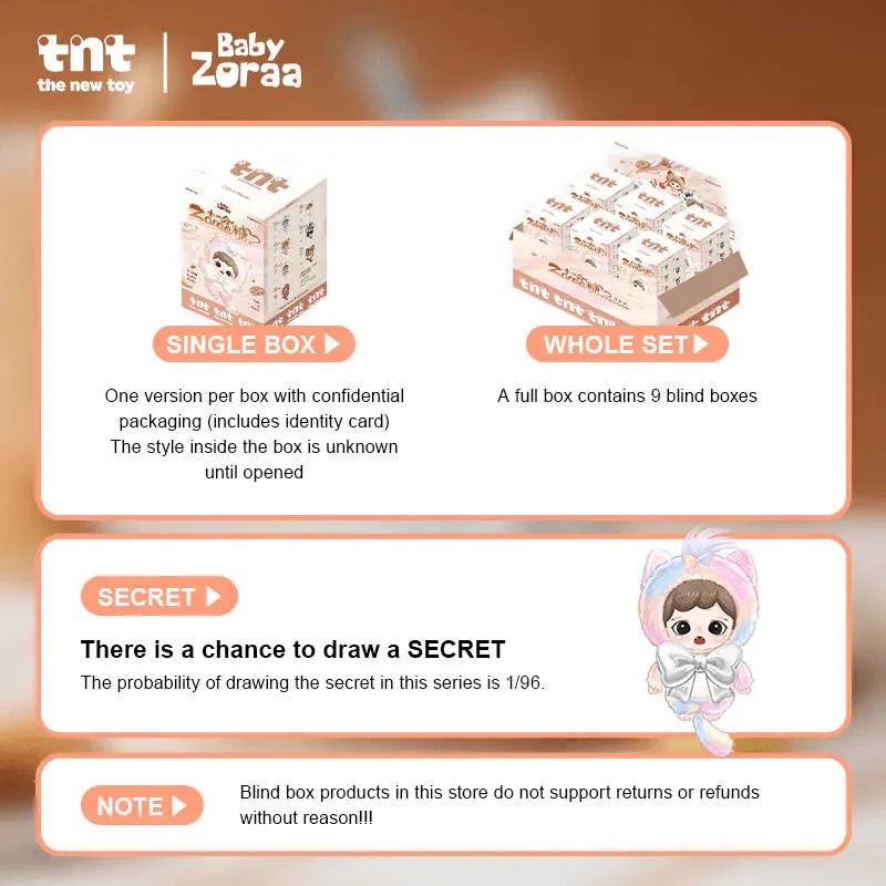 TNT Space Zoraa Sugary Sweet Mini Plush Pendant Blind Box