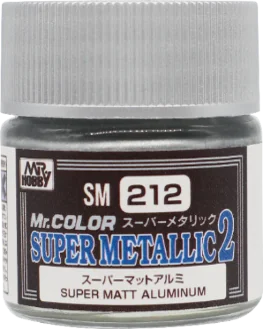 Mr Color Super Metallic - SM212 SUPER MATT ALUMINIUM (Box of 6)