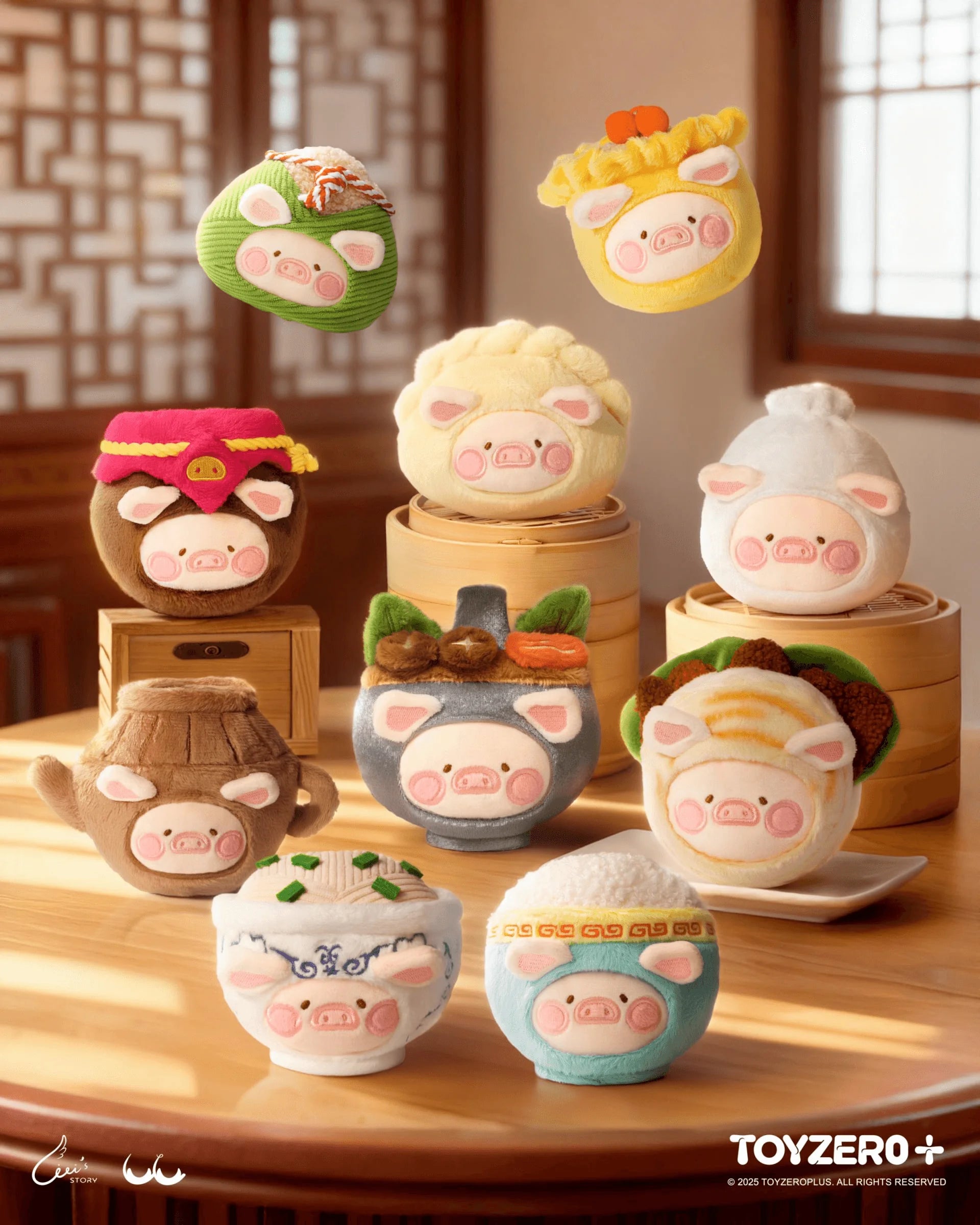 LuLu the Piggy Lu's Table - Food Hunter Series Plush Keychain Blindbox (Box of 8)