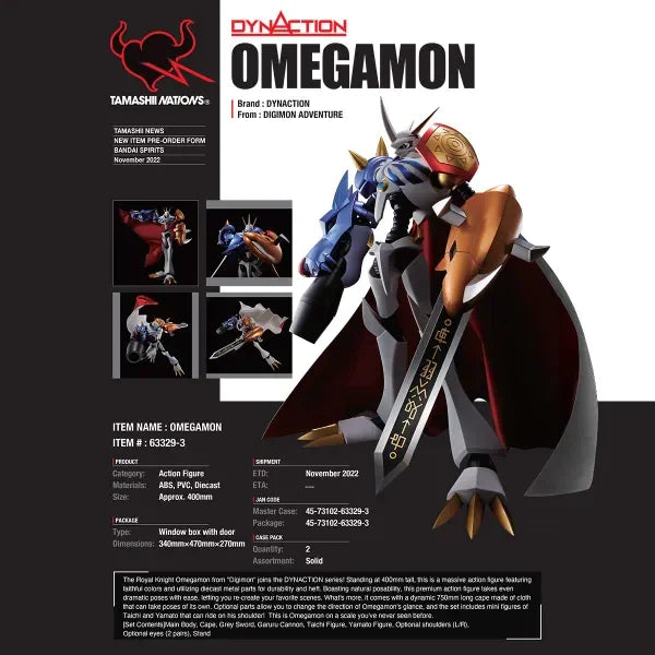 Bandai Spirits Dynaction Omegamon Digimon Adventure Action Figure
