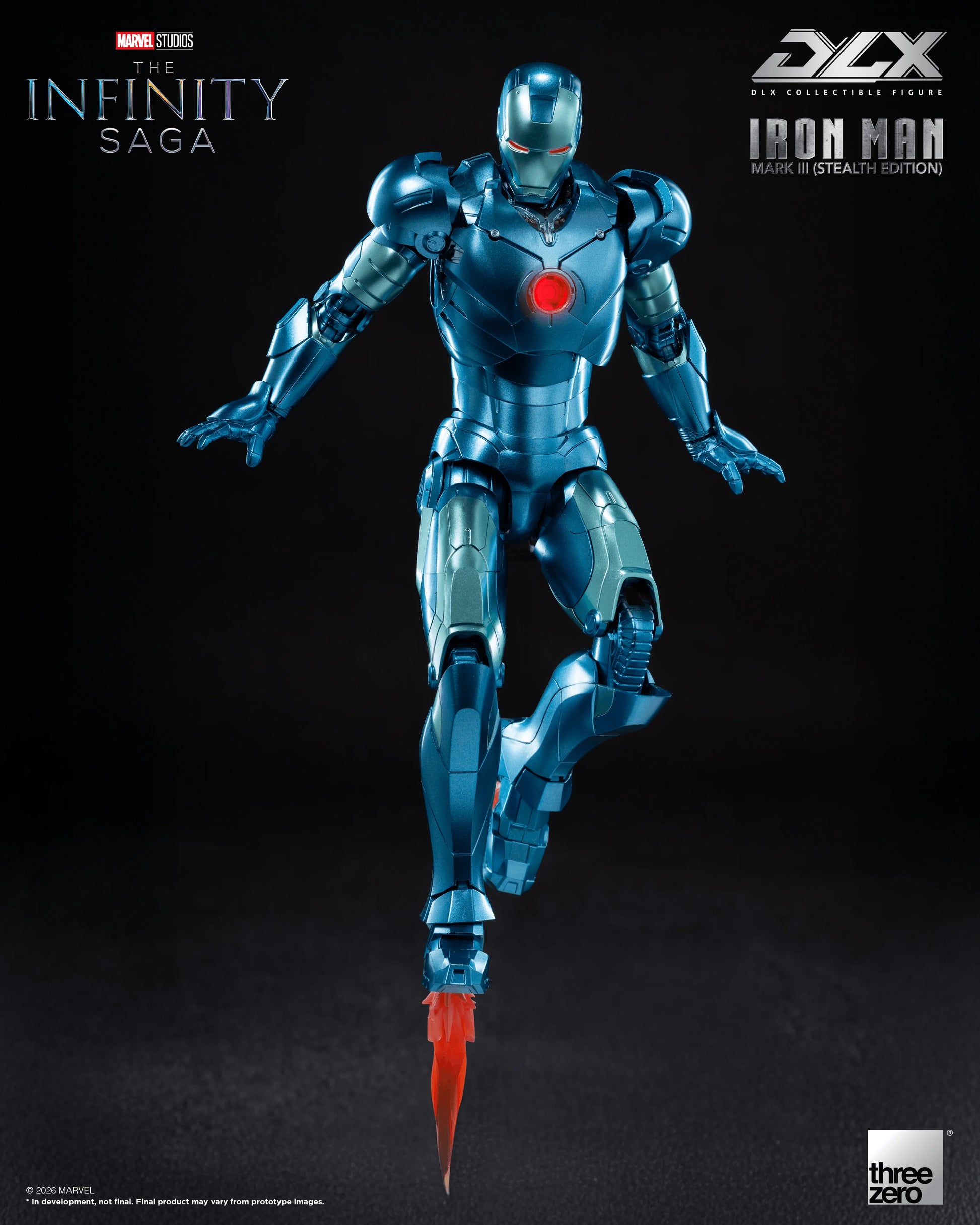 threezero DLX Iron Man Mark 3 Stealth Edition Action Figure