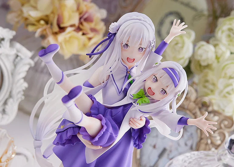 SEGA Re:ZERO Emilia & Childhood Emilia Scale Figure