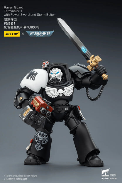 Raven Guard Terminator 1 with Power Sword and Storm Bolter