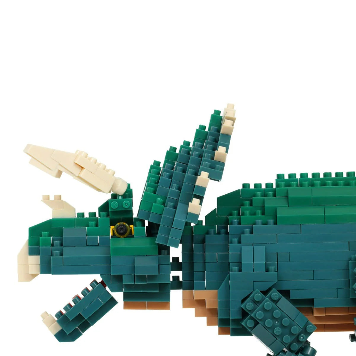 Kawada nanoblock Dinosaur Deluxe Edition Triceratops Model