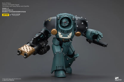 Sons Of Horus Tartaros Terminator Squad Terminator With Heavy Flamer And Chainfist
