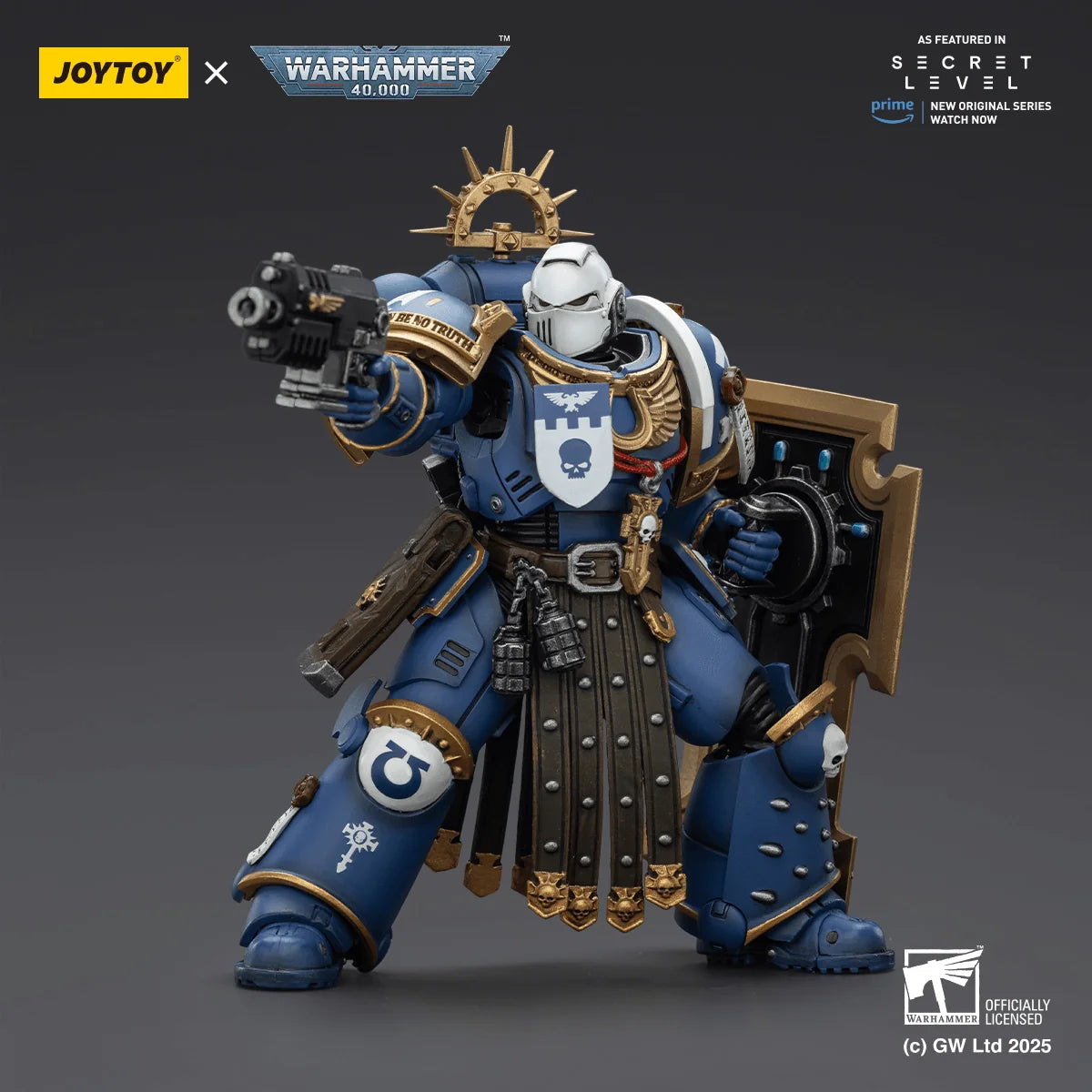 Ultramarines Torvald with Power Sword, Stormshield and Bolt Pistol