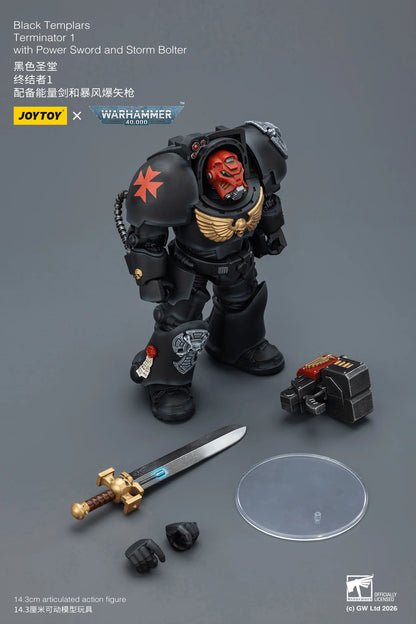 Black Templars Terminator 1 with Power Sword and Storm Bolter