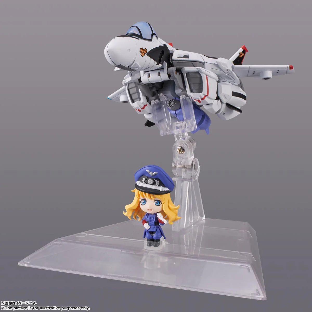 Bandai Spirits Tiny Session VF-25F Messiah Valkyrie Alto Macross Frontier Collectible Figure