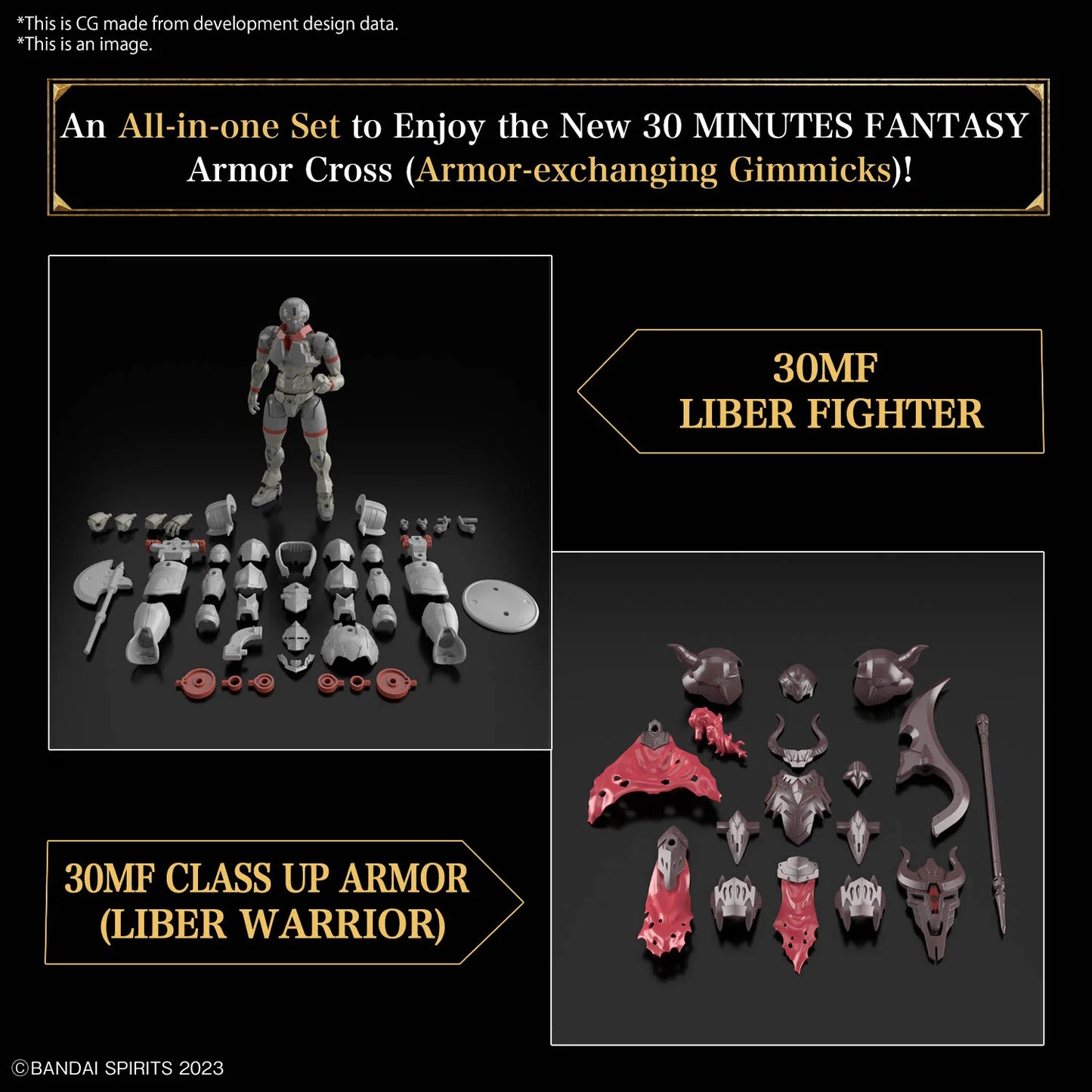 Bandai Spirits 30 Minutes Fantasy Liber Warrior Model Kit
