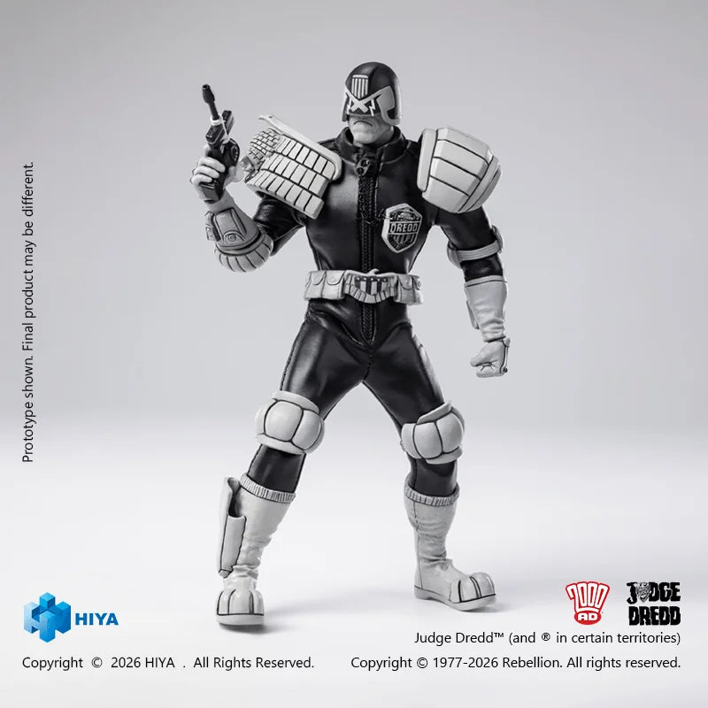 1/12 Scale 6 Inch JUDGE DREDD Judge Dredd Black&White Ver. Action Figure