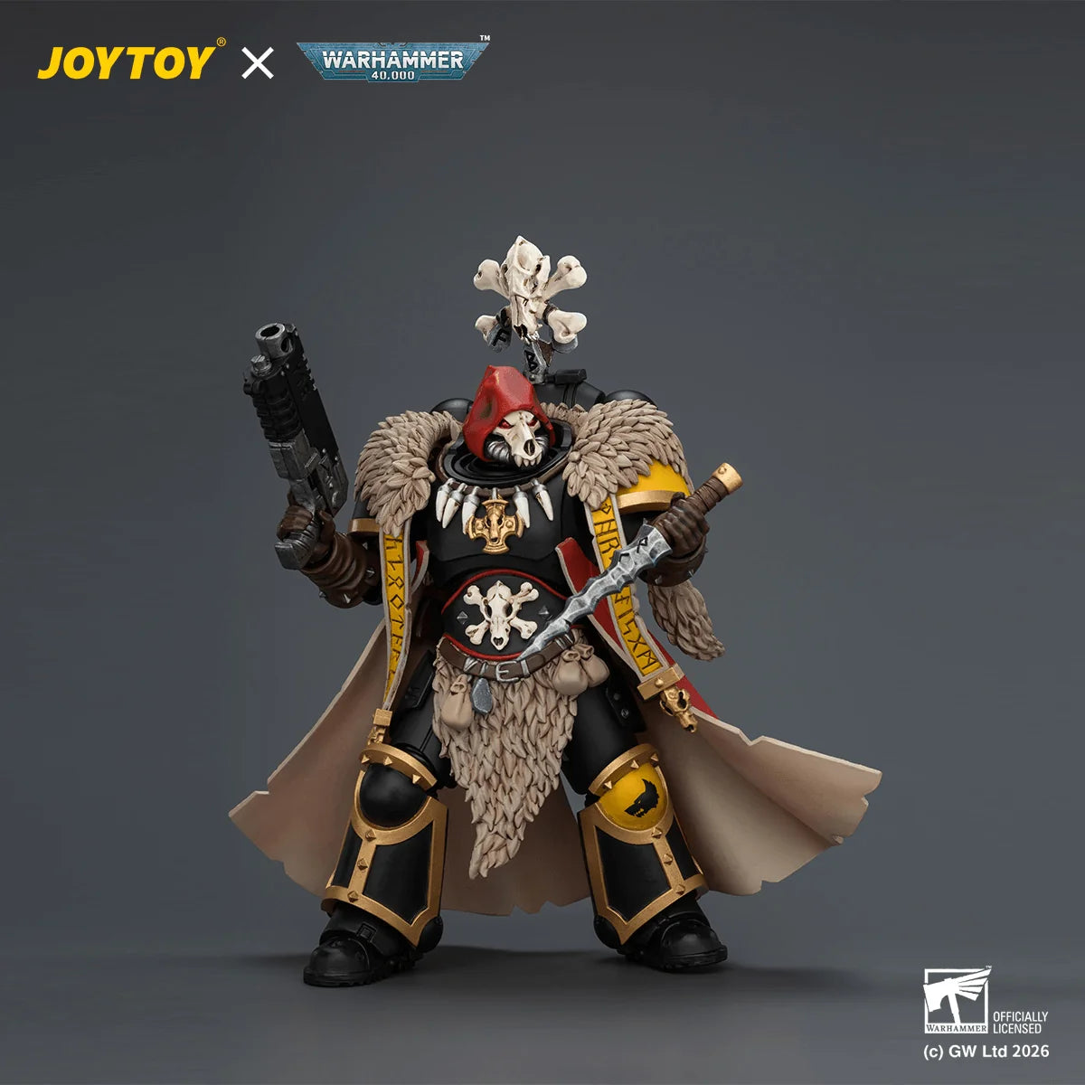 Space Wolves Wolf Priest with Absolvor Bolt Pistol and Crozius