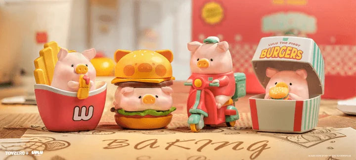 LuLu the Piggy -Burger Express Movable Series (Box of 4)