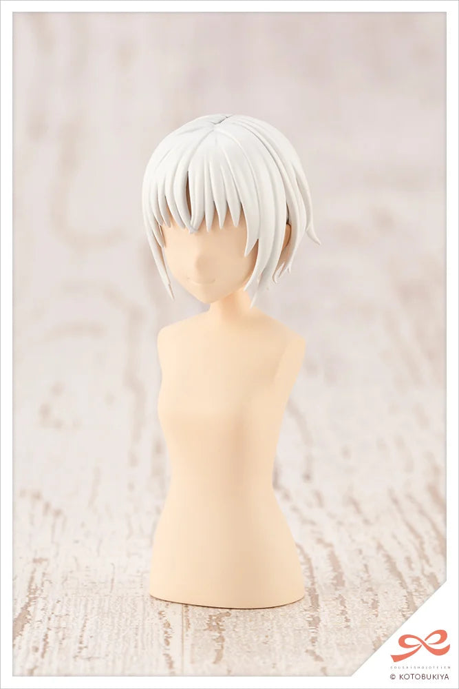 Kotobukiya After School Short Wig Type A White & Chocolate Brown Plastic Model Kit
