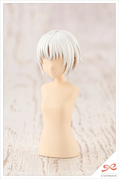 Kotobukiya After School Short Wig Type A White & Chocolate Brown Plastic Model Kit