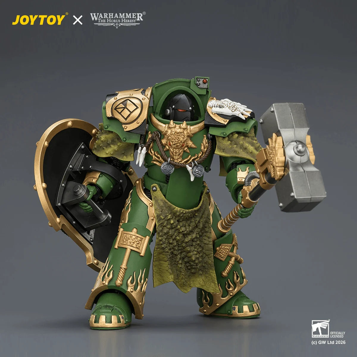 Salamanders Firedrake Terminator 2 with Thunder Hammer and Dragonscale Storm Shield