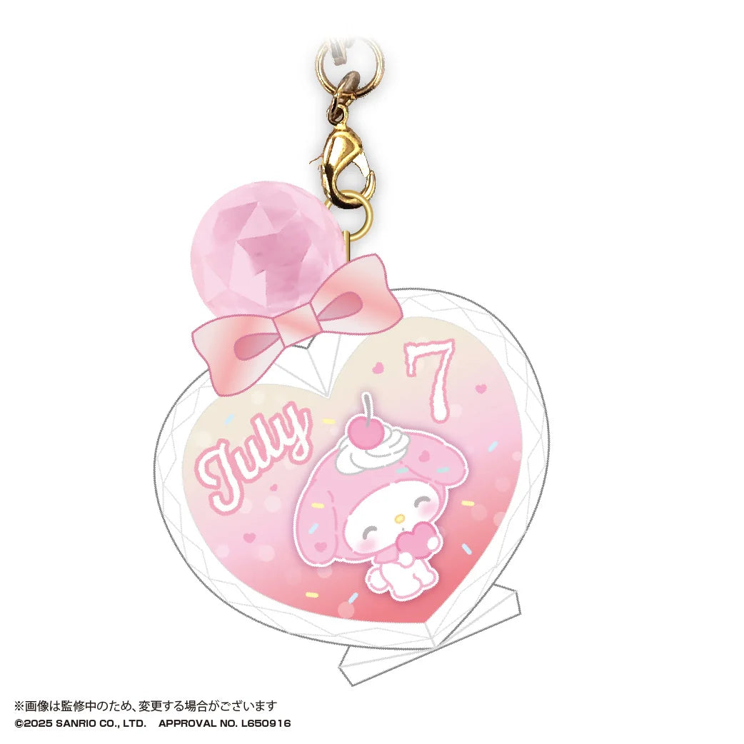 My melody Bithday PUKKURI Clear key holder