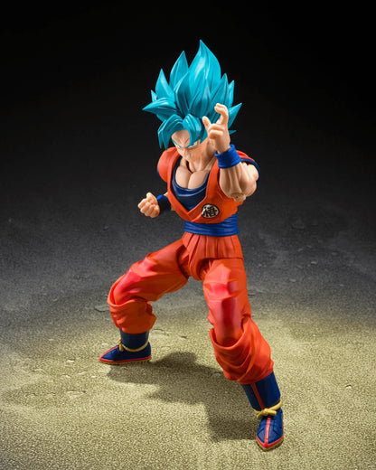 S.H. Figuarts Super Saiyan God Goku Blue Power Action Figure
