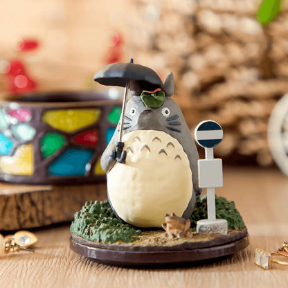 Benelic My Neighbor Totoro Bus Stop Storage Box with Stained Glass Pedestal