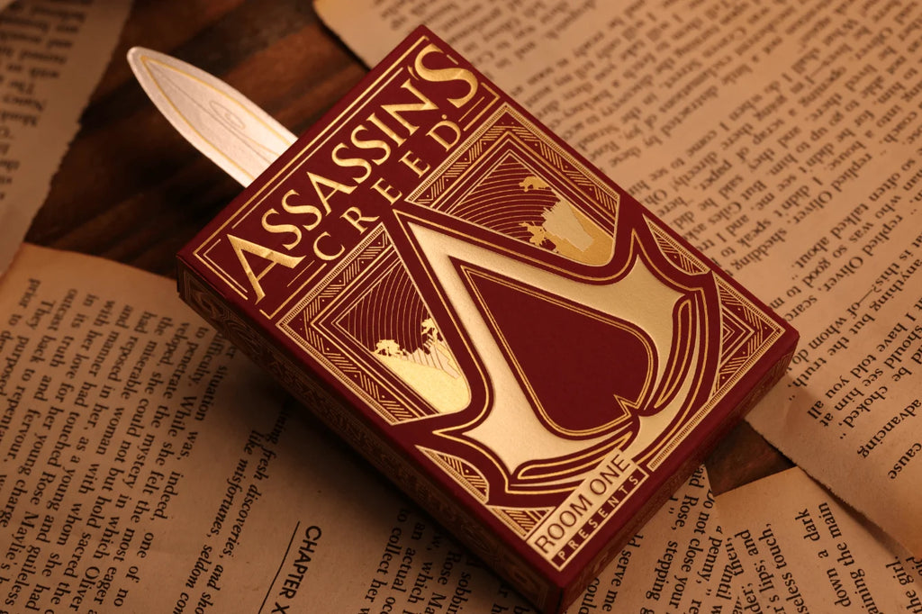 Assassin's Creed Legacy Ver. II Playing Cards - Garnet Hidden Blade Edition