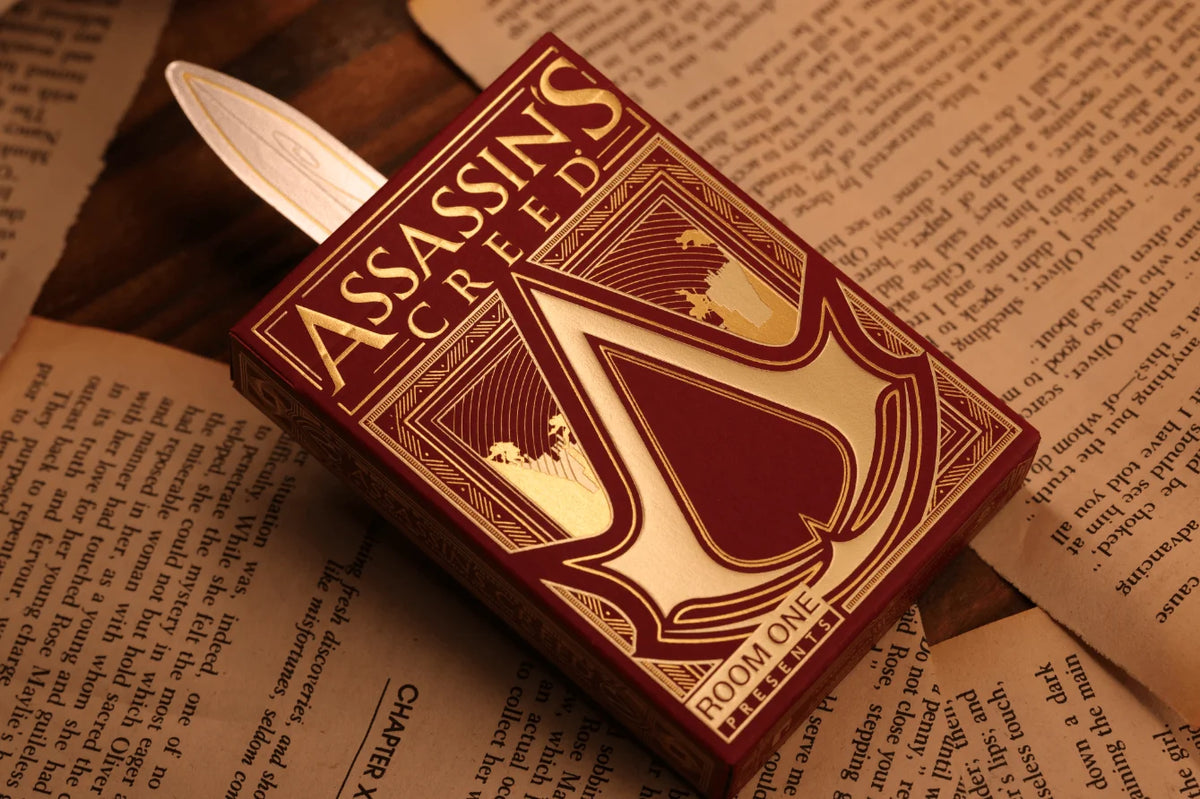 Assassin's Creed Legacy Ver. II Playing Cards - Garnet Hidden Blade Edition