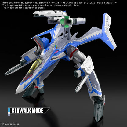 HG 1/100 VF-31J SIEGFRIED (HAYATE IMMELMANN USE) WATER DECALS