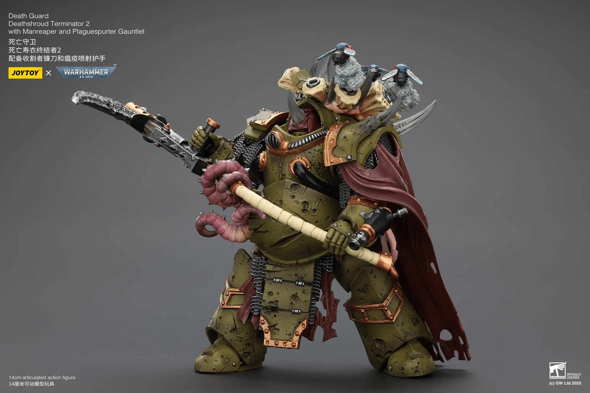 Death Guard Deathshroud Terminator 2 with Manreaper and Plaguespurter Gauntlet