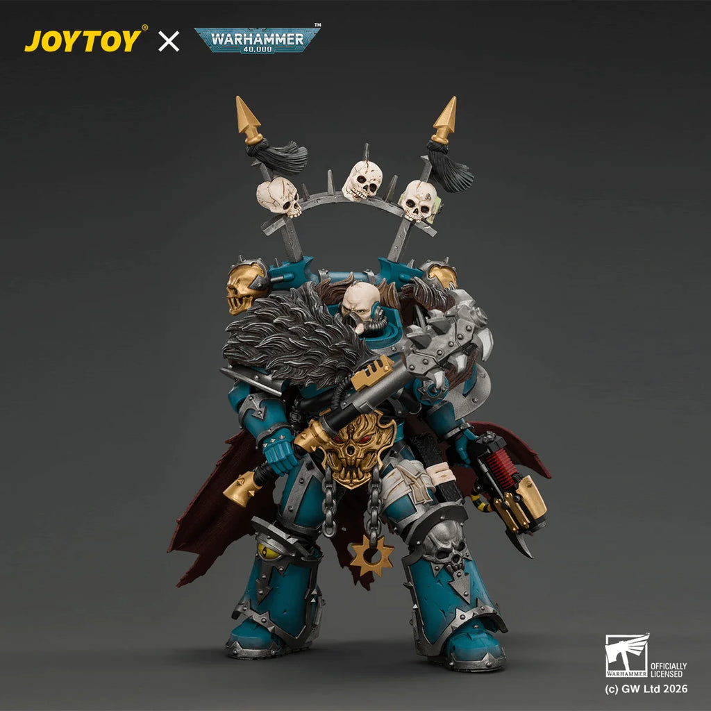 Alpha Legion Chaos Lord with Plasma Pistol and Accursed Weapon