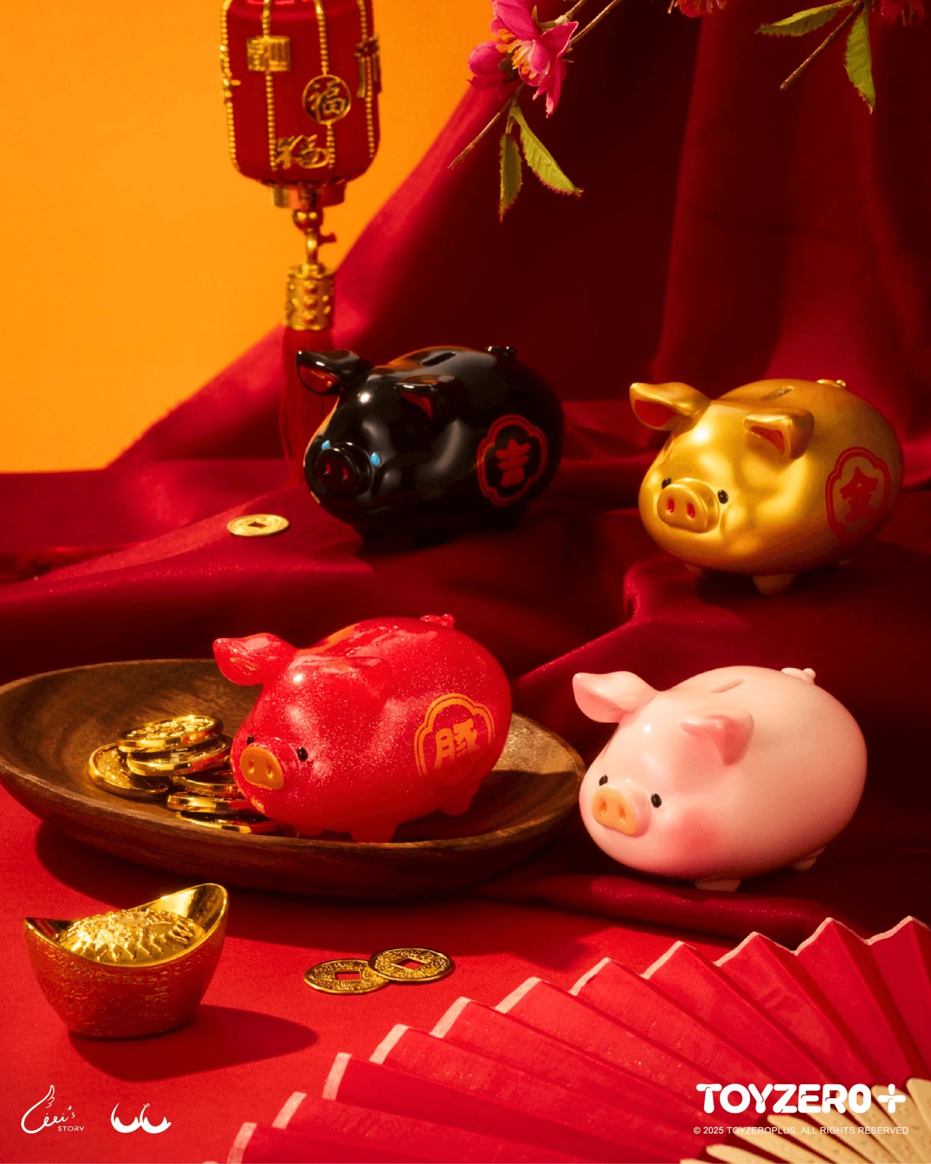 LuLu the Piggy - Lucky Fortune Piggy (Box of 6)