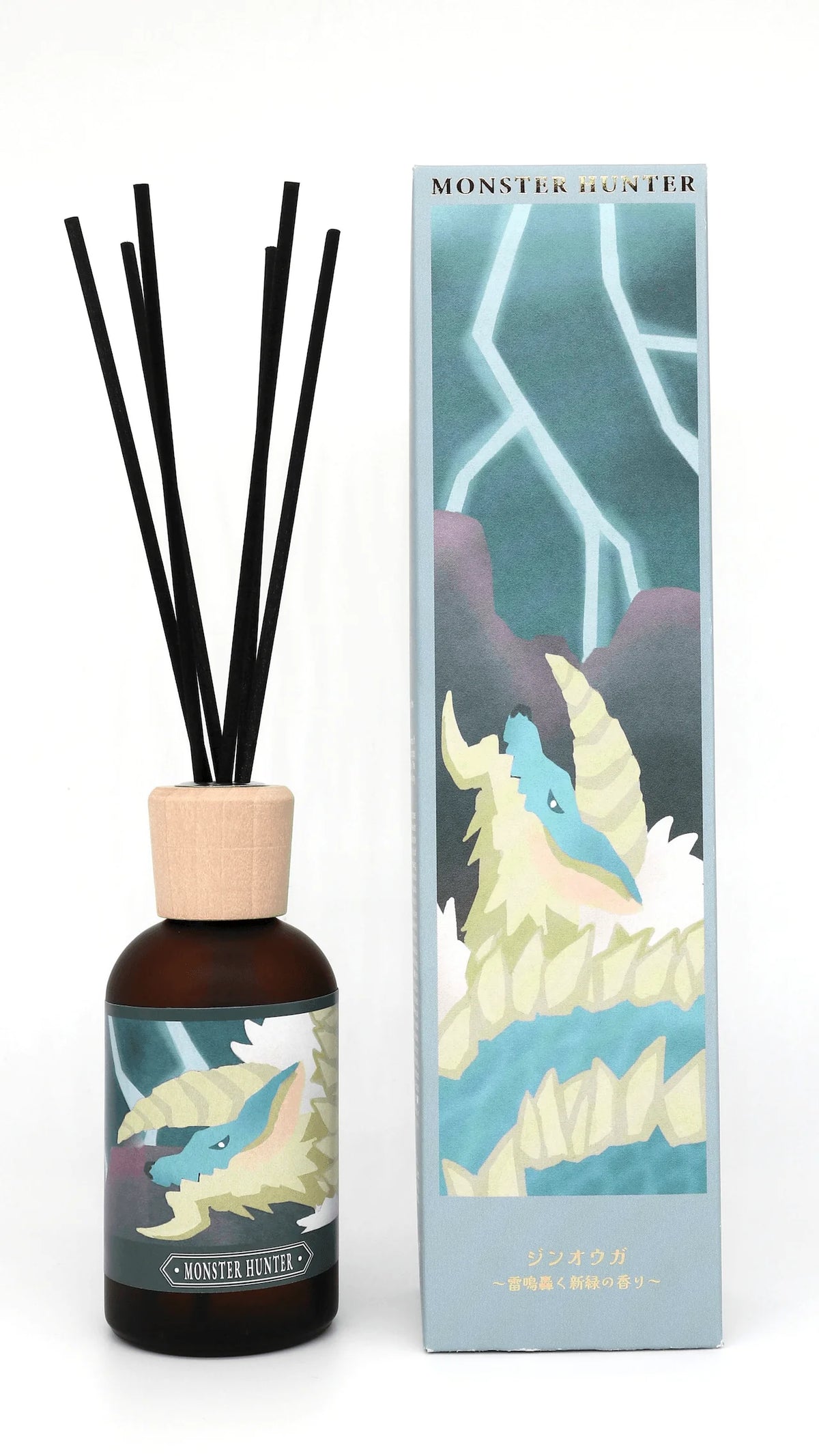 Monster Hunter Reed Diffuser: Zinogre ~The scent of fresh green with a thunderous roar~
