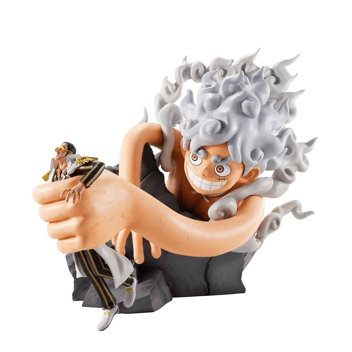 Bandai Spirits Ichibansho Monkey D. Luffy Gear 5 vs Borsalino Revible Moment Figure