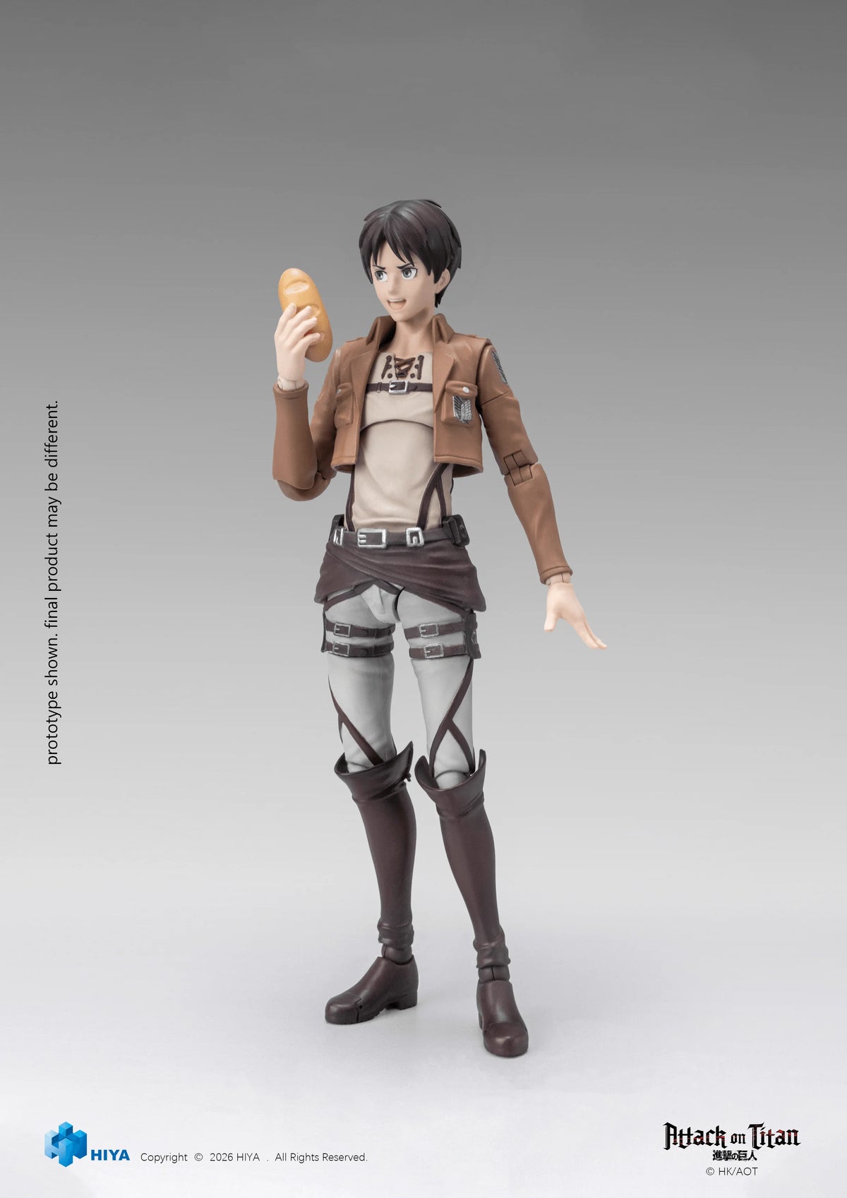 HIYA Exquisite Basic Series 1/12 5.9 Inch Attack on Titan 1-3 Eren Yeager Action Figure