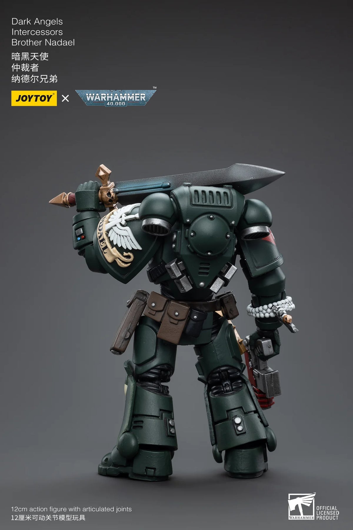 JOYTOY Warhammer 40K Dark Angels Intercessors Brother Nadael Action Figure