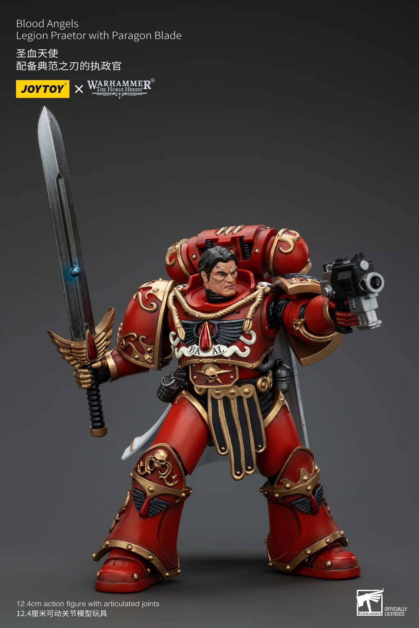 Joy Toy Warhammer 40K Blood Angels Legion Praetor with Paragon Blade Action Figure