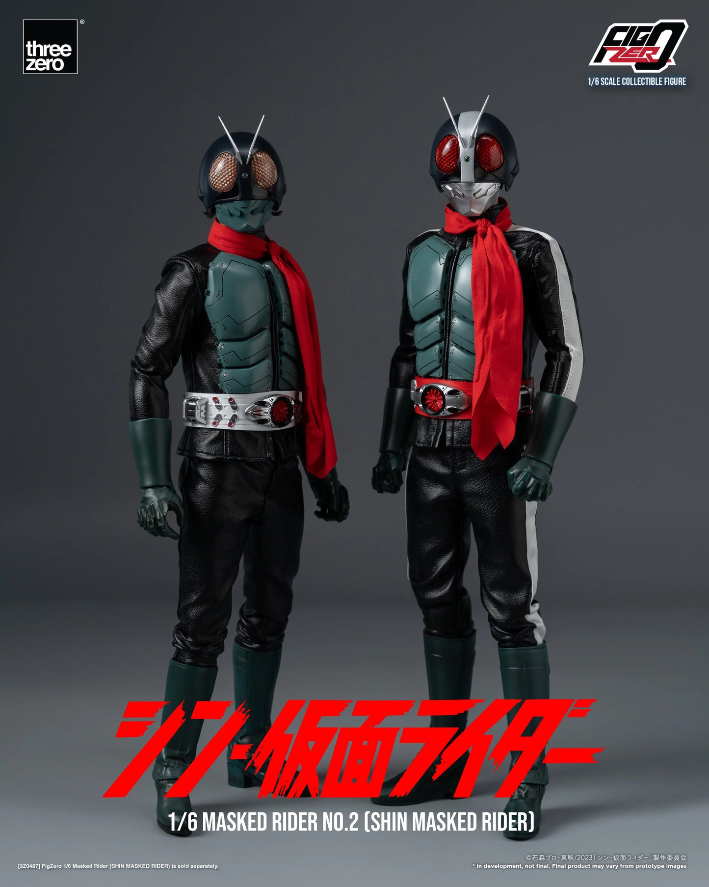 Threezero FigZero 1/6 Masked Rider No. 2 Shin Masked Rider Action Figure