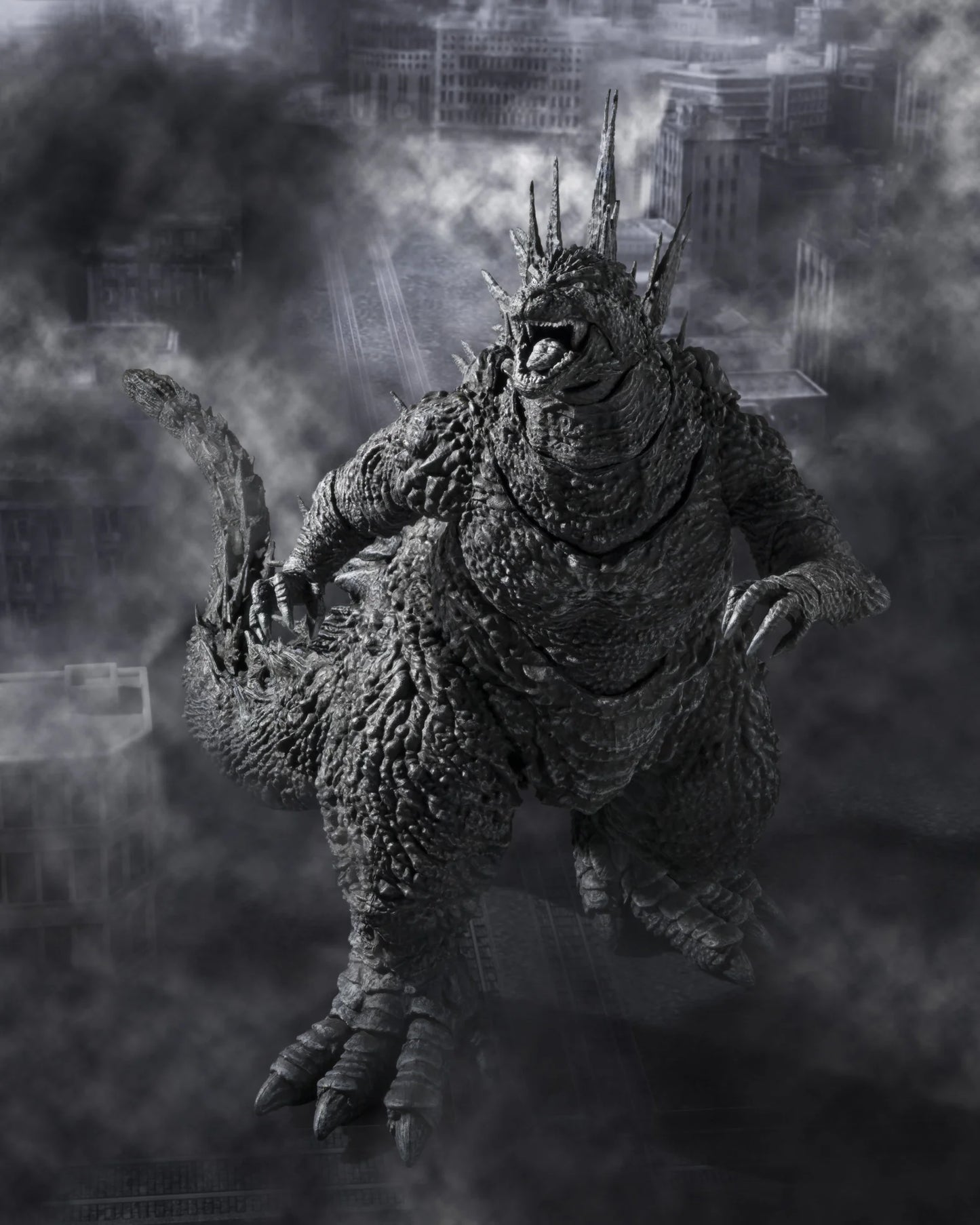 TAMASHII NATIONS S.H. MonsterArts Godzilla Minus One Monochrome Action Figure