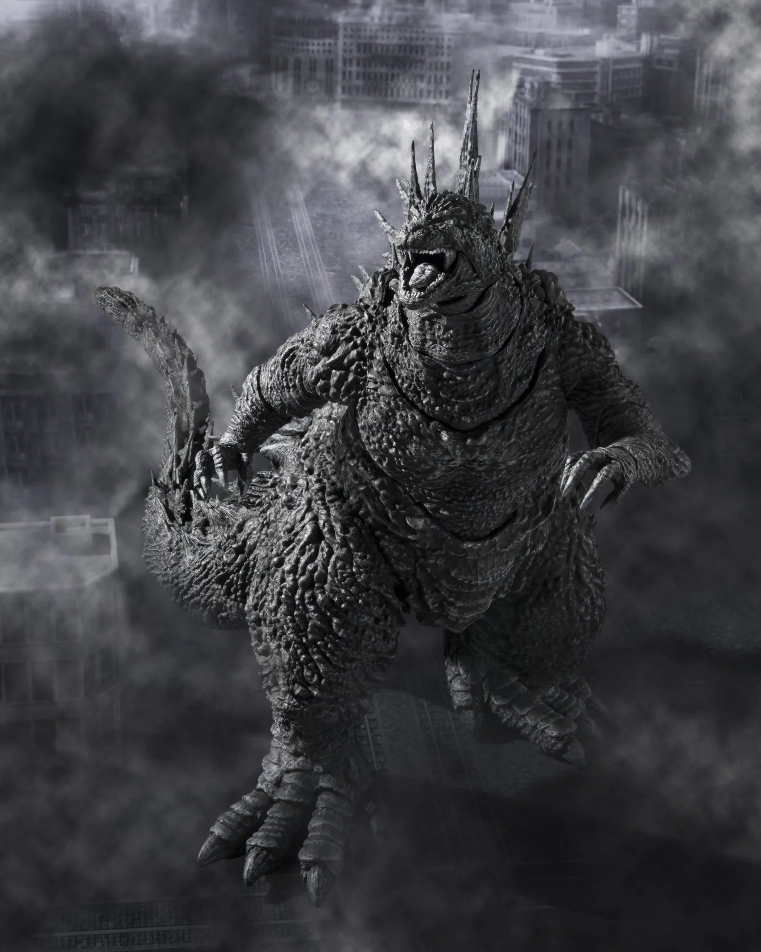 TAMASHII NATIONS S.H. MonsterArts Godzilla Minus One Monochrome Action Figure