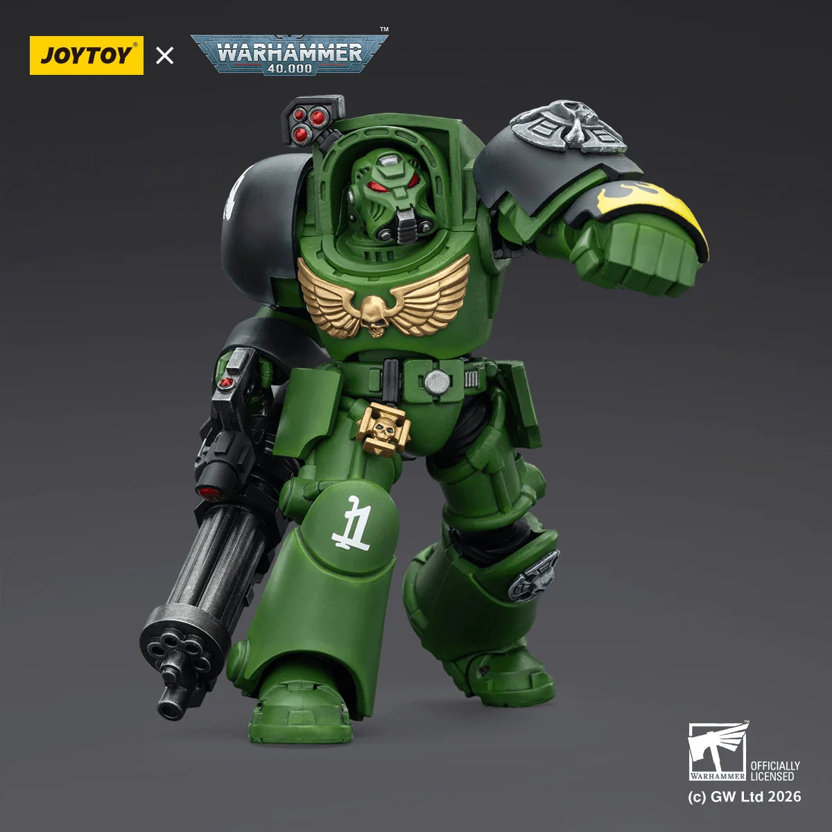 Salamanders Terminator 3 with Power Fist and Assault Cannon