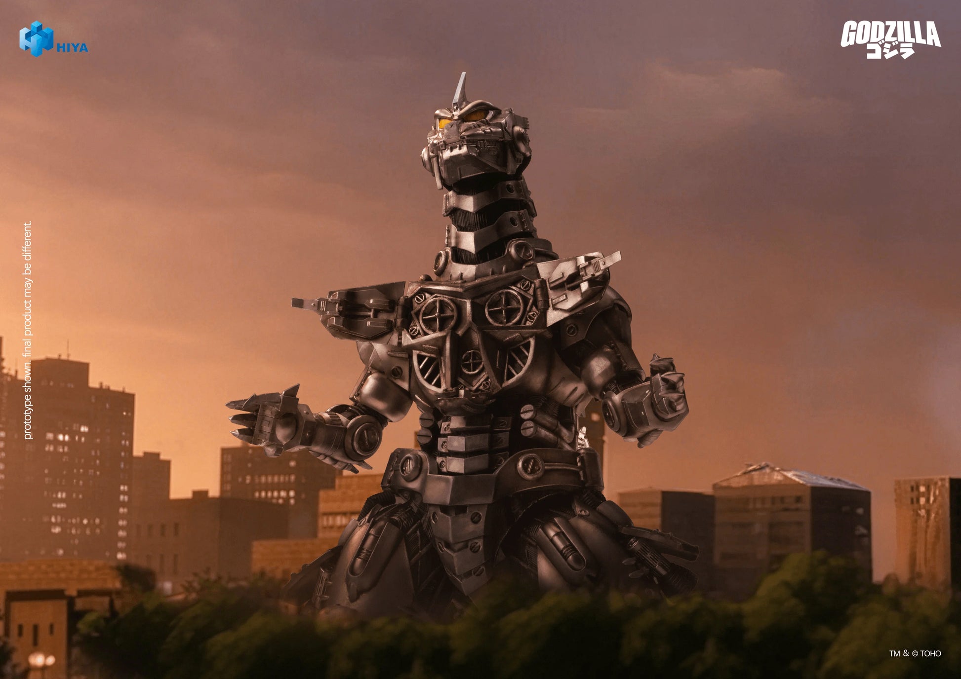 HIYA Exquisite Basic Series None Scale 7.7 Inch Godzilla Tokyo S.O.S. 2003 Mechagodzilla Heavy Arms / High Mobility Version Action Figure